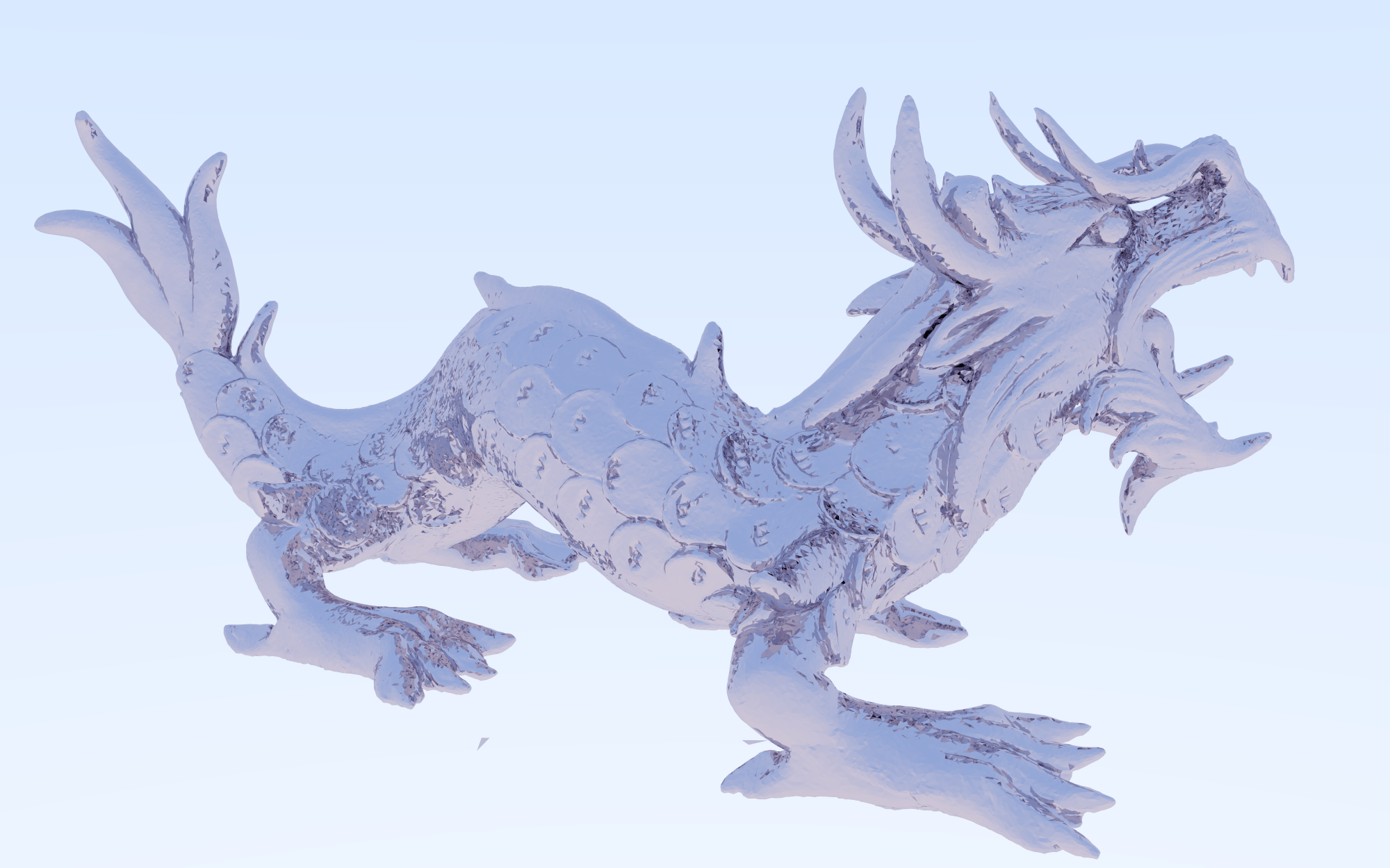 Ray tracer example image with a complex model